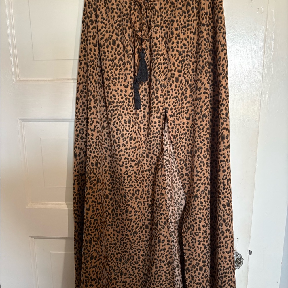 SHEIN Leopard Print Maxi Skirt